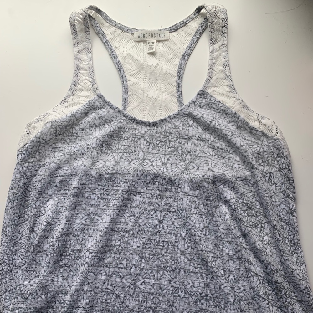 Patterned Aeropostale Tank with Lace